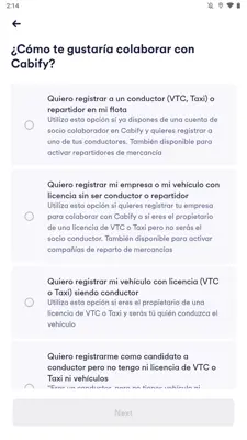 Cabify Drivers android App screenshot 8